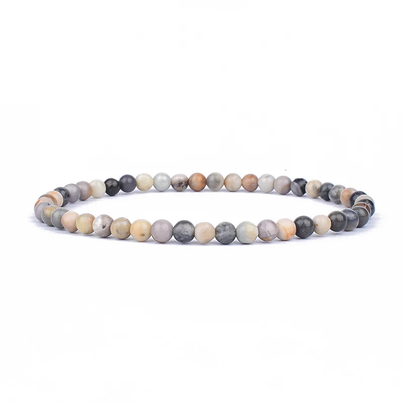 Mini Energy Charm Bracelet Natural Stone Beads Yoga Healing