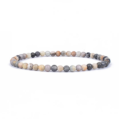 Mini Energy Charm Bracelet Natural Stone Beads Yoga Healing