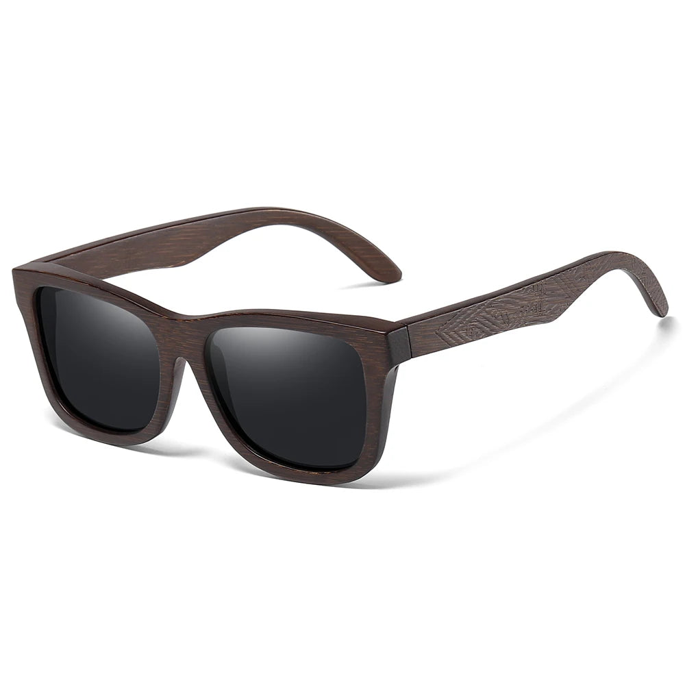 GM Natural Bamboo Wooden Sunglasses Polarized Glasses