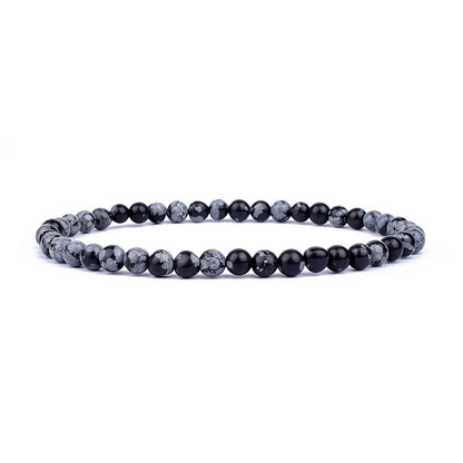 Mini Energy Charm Bracelet Natural Stone Beads Yoga Healing