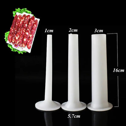 3* Kitchen Sausage Maker Tube Casing Meat Grinder
