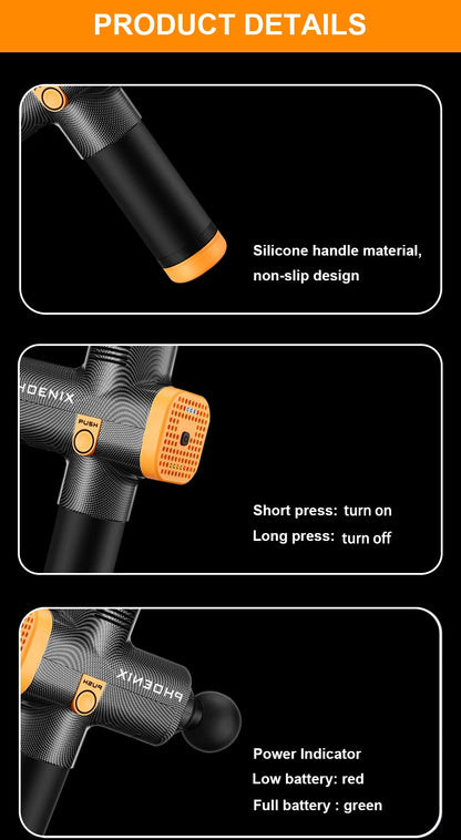 Phoenix A2 Massage Gun Muscle Relaxation Deep Tissue Massager