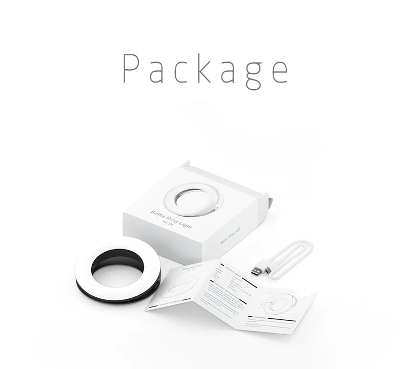 Portable LED Selfie Ring Light Flash