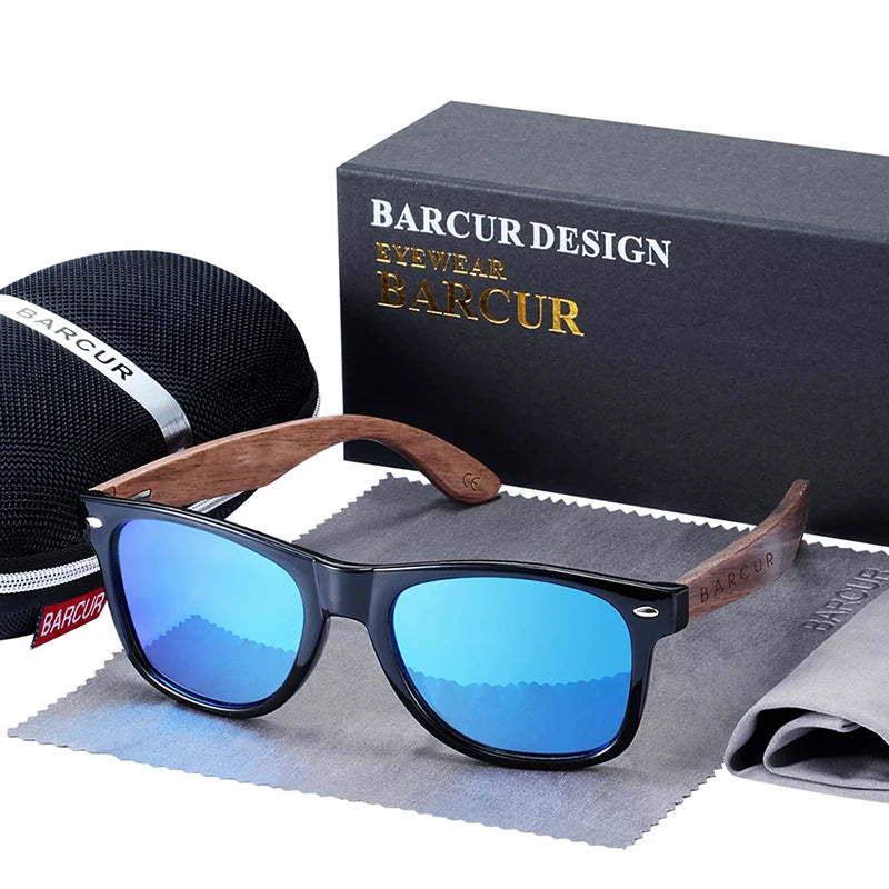 Black Walnut Sunglasses Wood Polarized Sunglasses Men