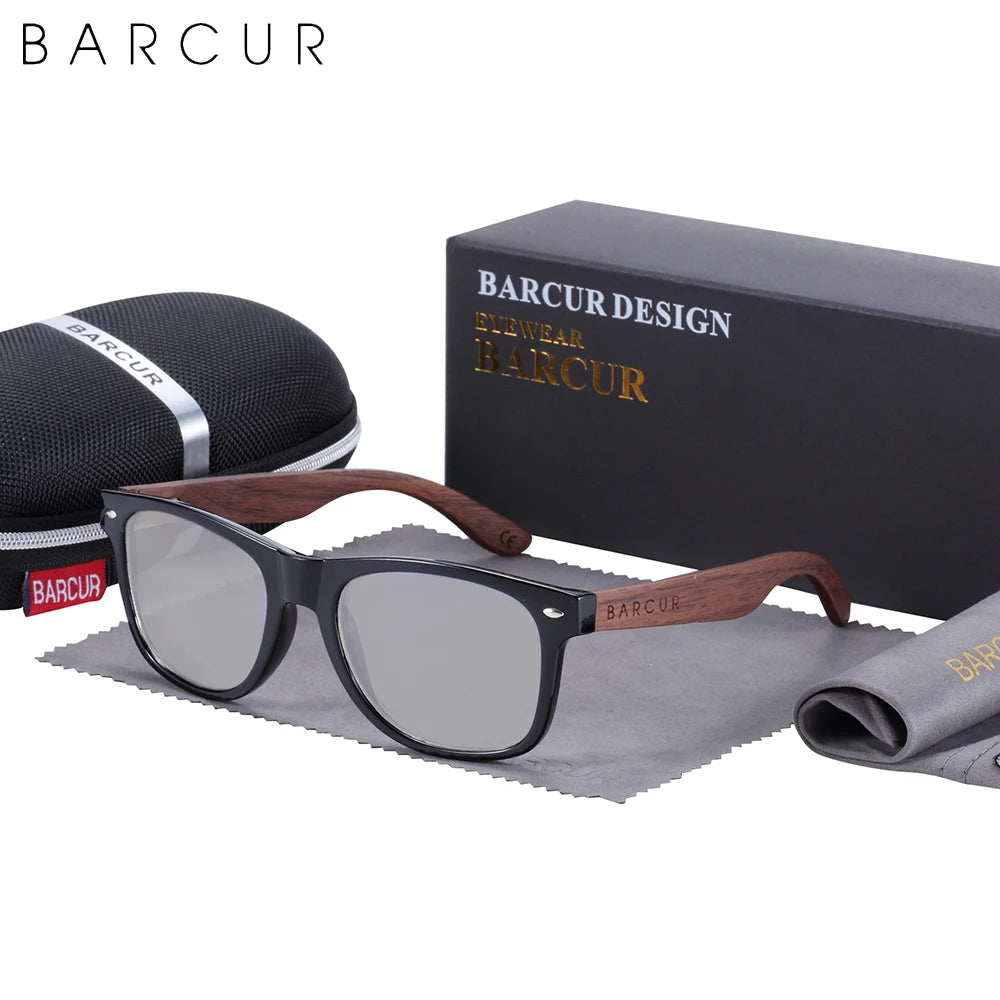 Black Walnut Sunglasses Wood Polarized Sunglasses Men