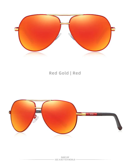 Aluminum Vintage Men's Sunglasses Men Polarized Coating