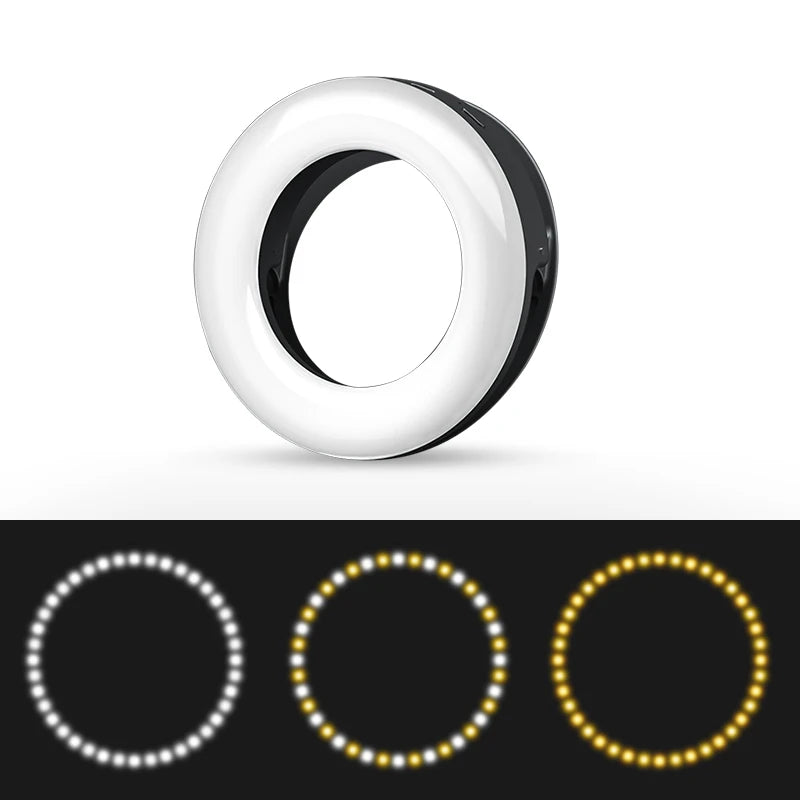 Portable LED Selfie Ring Light Flash