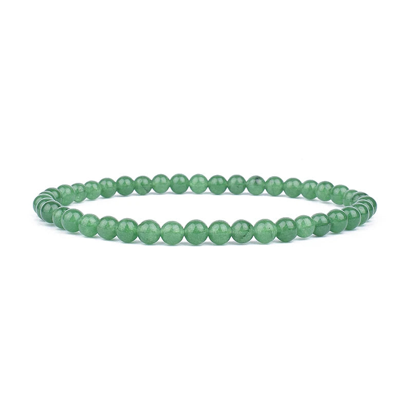 Mini Energy Charm Bracelet Natural Stone Beads Yoga Healing