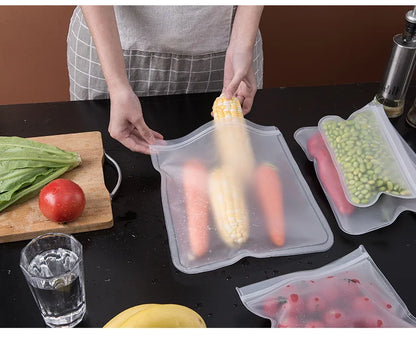 Silicone Food Storage Containers Reusable Food Bags