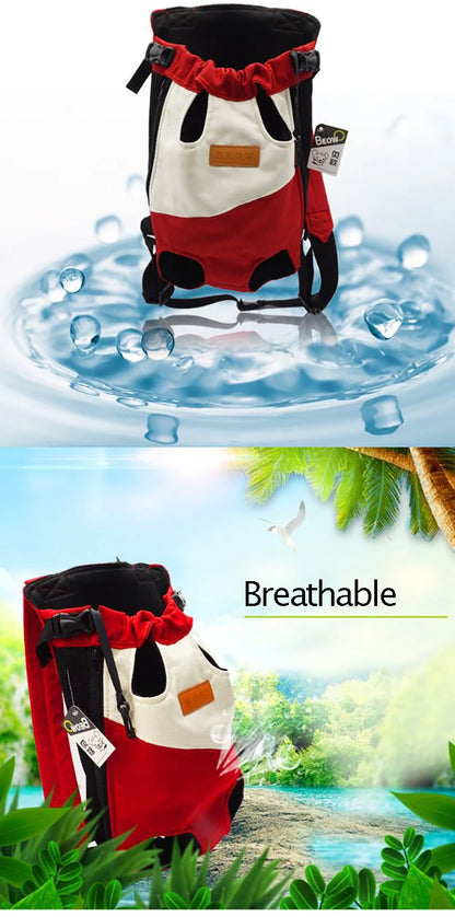 Mesh Pet Dog Carrier Adjustable Backpack Breathable Outdoor