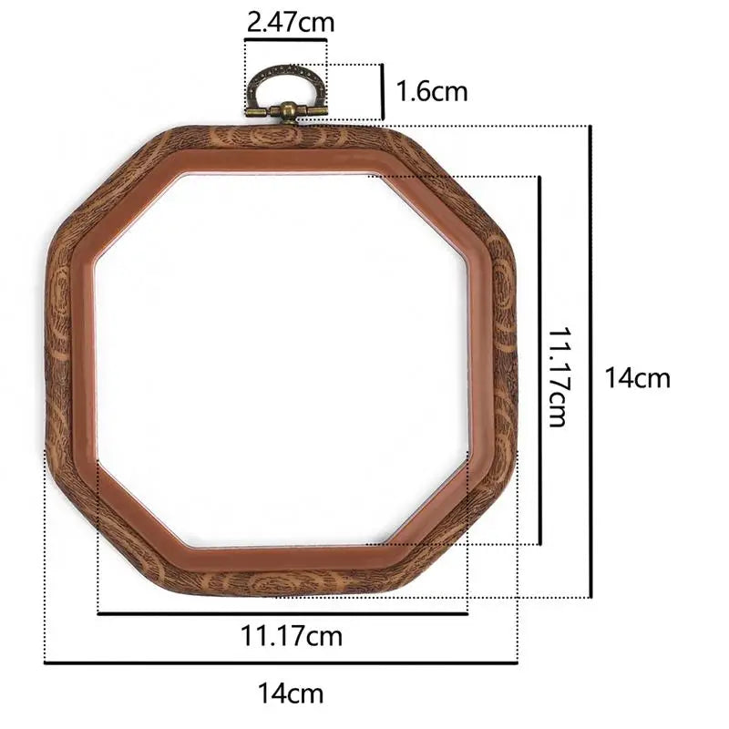 Sewing Tool Round Bamboo Embroidery Hoops Frame Set