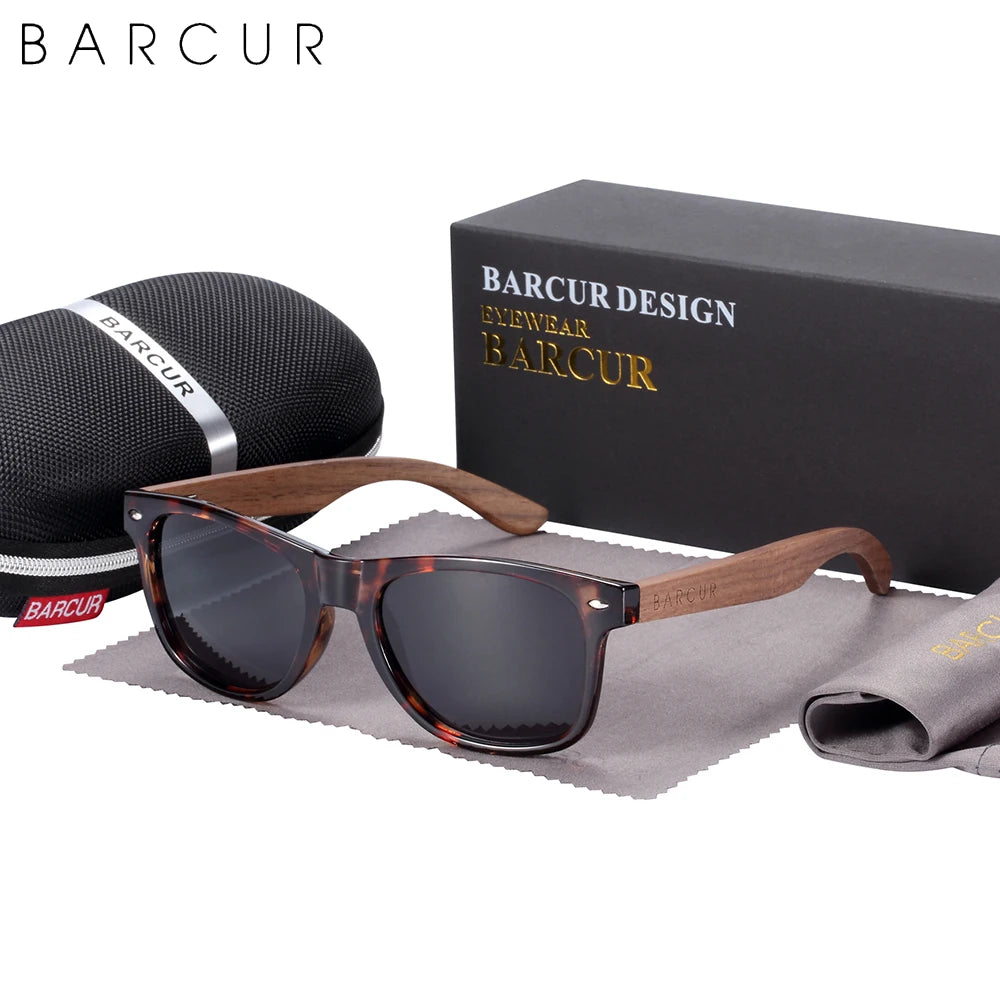 Black Walnut Sunglasses Wood Polarized Sunglasses Men