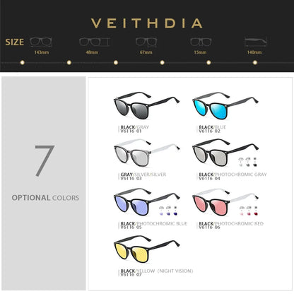 Polarized Sunglasses UV400 Photochromic Sports Eyewear