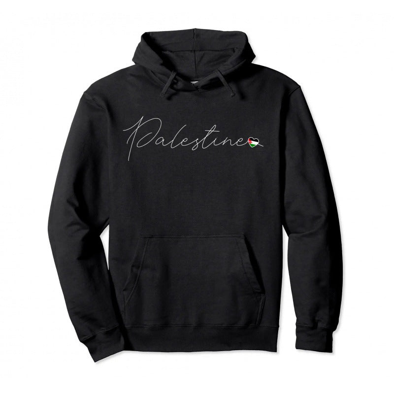 Cotton Palestine Pullover Hoodie Warm Hoodie Fashion Hip Hop