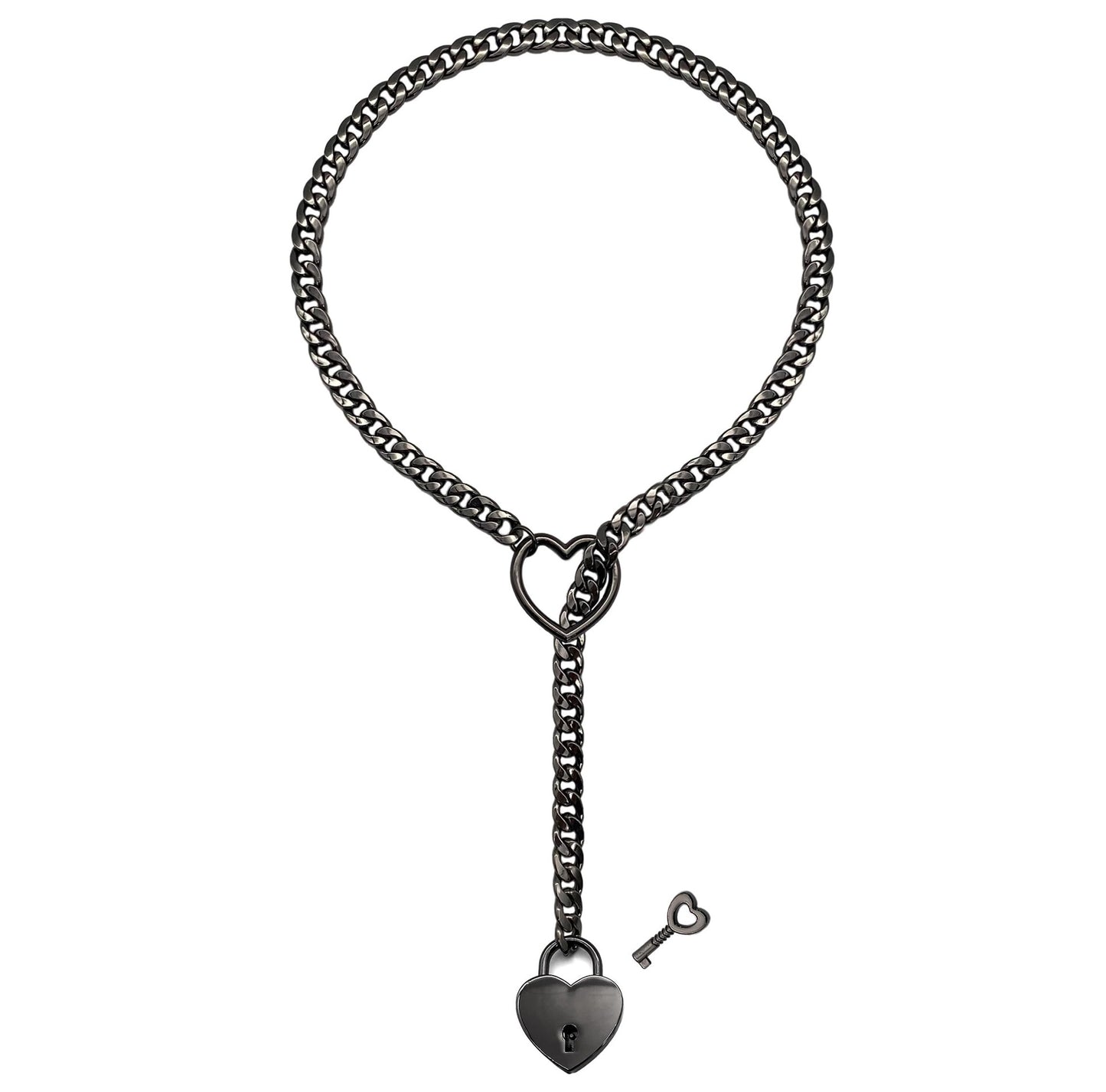 Fashion Jewelry New Slip Chain Necklace Heart O-Ring