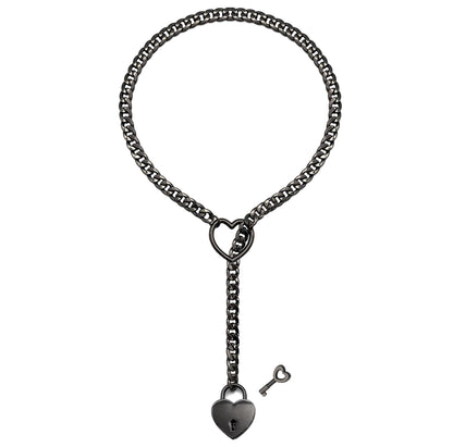 Fashion Jewelry New Slip Chain Necklace Heart O-Ring
