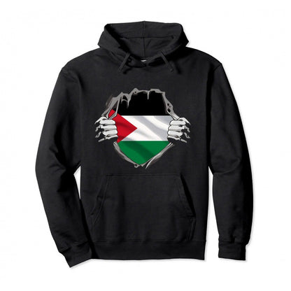 Cotton Palestine Pullover Hoodie Warm Hoodie Fashion Hip Hop