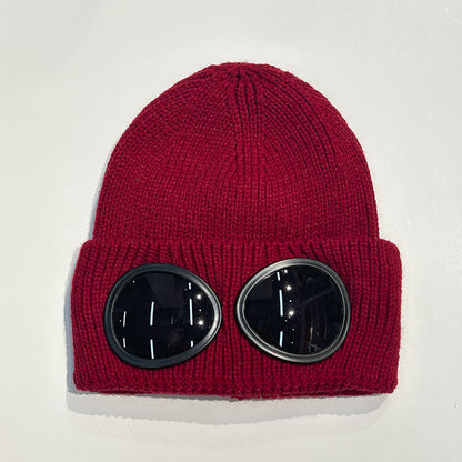 Warm Ski Mask Hats Caps Women Men Winter Windproof Glasses