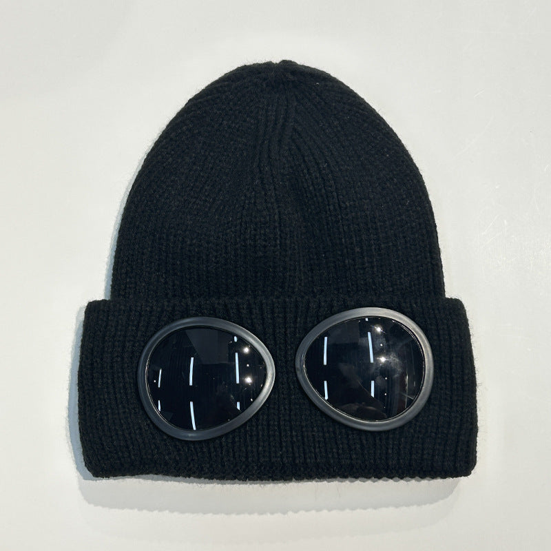 Warm Ski Mask Hats Caps Women Men Winter Windproof Glasses