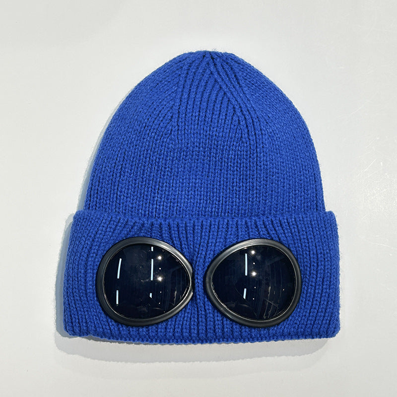 Warm Ski Mask Hats Caps Women Men Winter Windproof Glasses