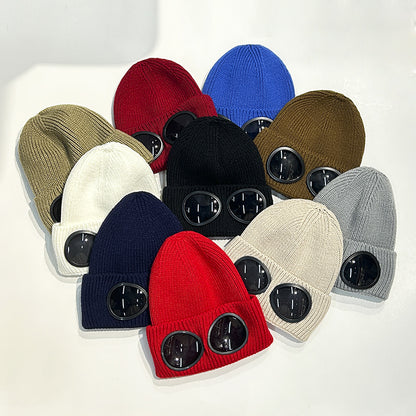 Warm Ski Mask Hats Caps Women Men Winter Windproof Glasses