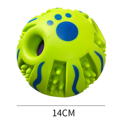 Dog Relieving Stuffy Toys Molar Long Lasting Food Leakage Toy Ball