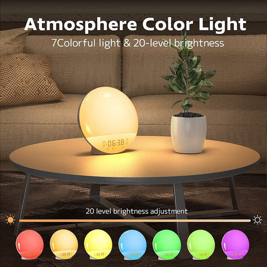 Simulated Sunrise And Sunset Natural Wake-up Light LED