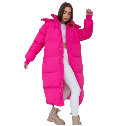 Down Jacket Korean Style Super Long Women's Clothing