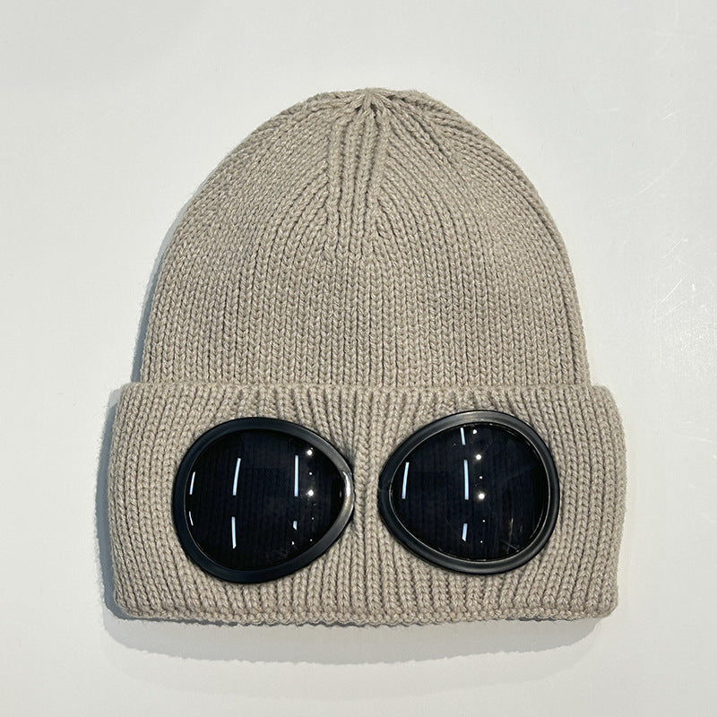 Warm Ski Mask Hats Caps Women Men Winter Windproof Glasses