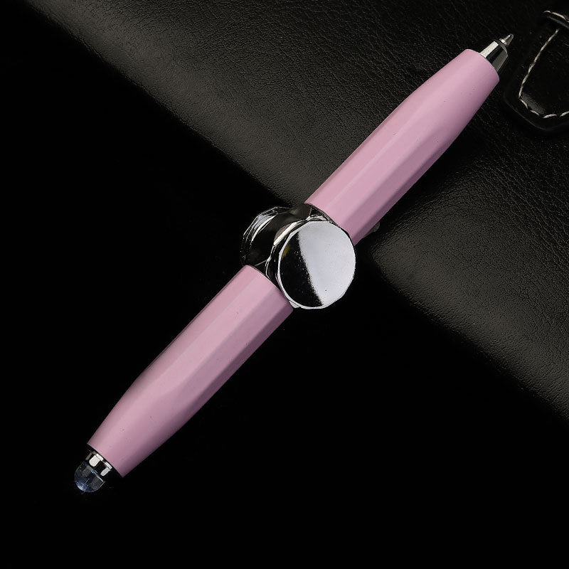 Creative Multi-Function LED Pen Spinning Decompression Gyro Metal