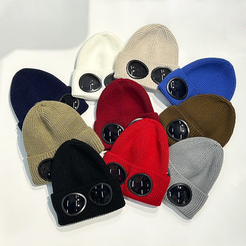 Warm Ski Mask Hats Caps Women Men Winter Windproof Glasses