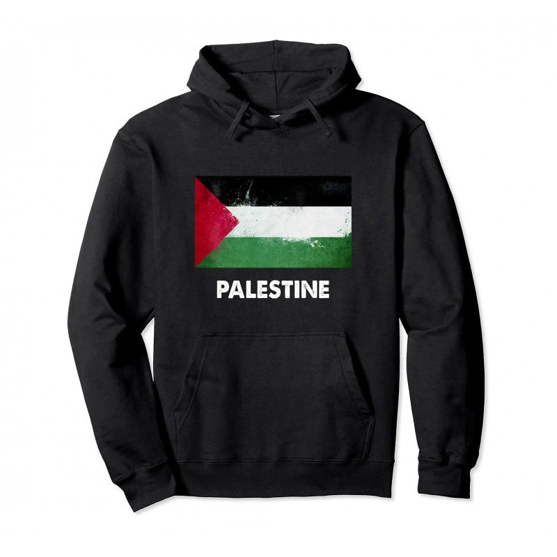 Cotton Palestine Pullover Hoodie Warm Hoodie Fashion Hip Hop