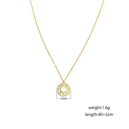 Fashion Jewelry Niche Moon And Sun Necklace