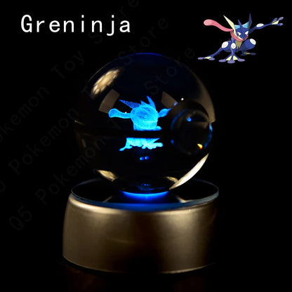 Pokemon Crystal Ball 3D Mewtwo Pikachu Gift