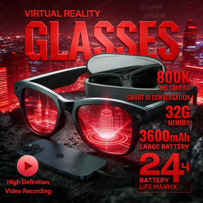 Smart AI Glasses 1080P HD Camera M02 Ultra ChatGPT