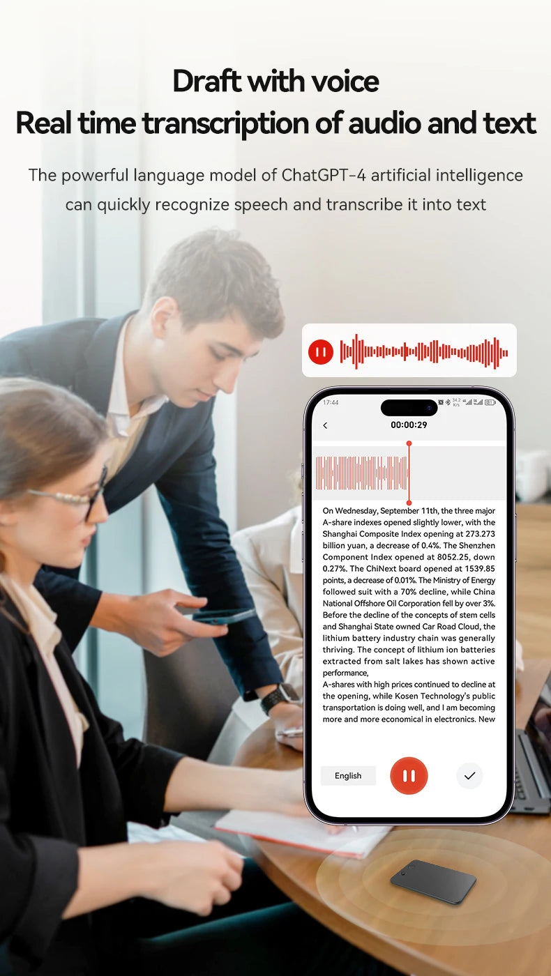 Hot Sale AI ChatGPT-4 App Phone Call Voice Recorder Smart