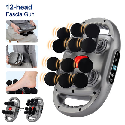 42-Heads Fascia Gun High-Frequency Vibration Body Massage