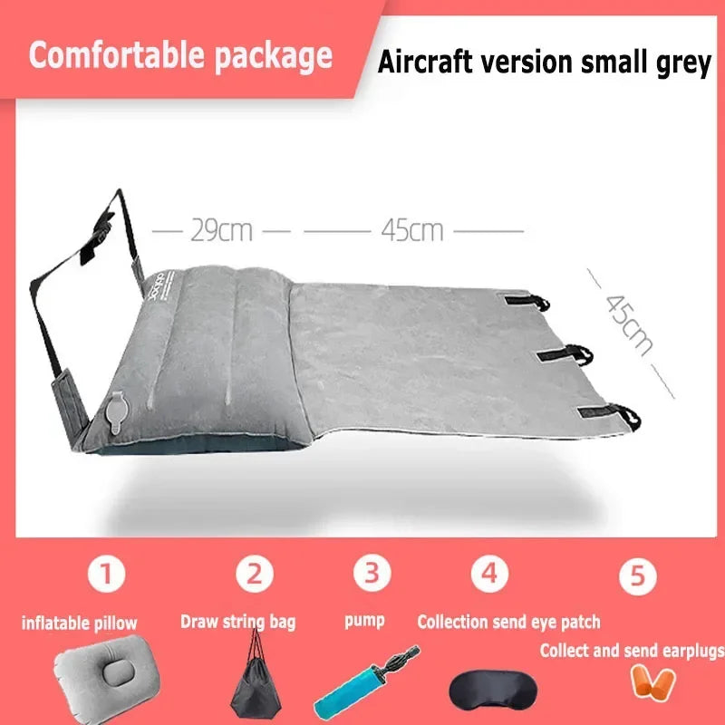 Adjustable Footrest Hammock with Inflatable Pillow Seat