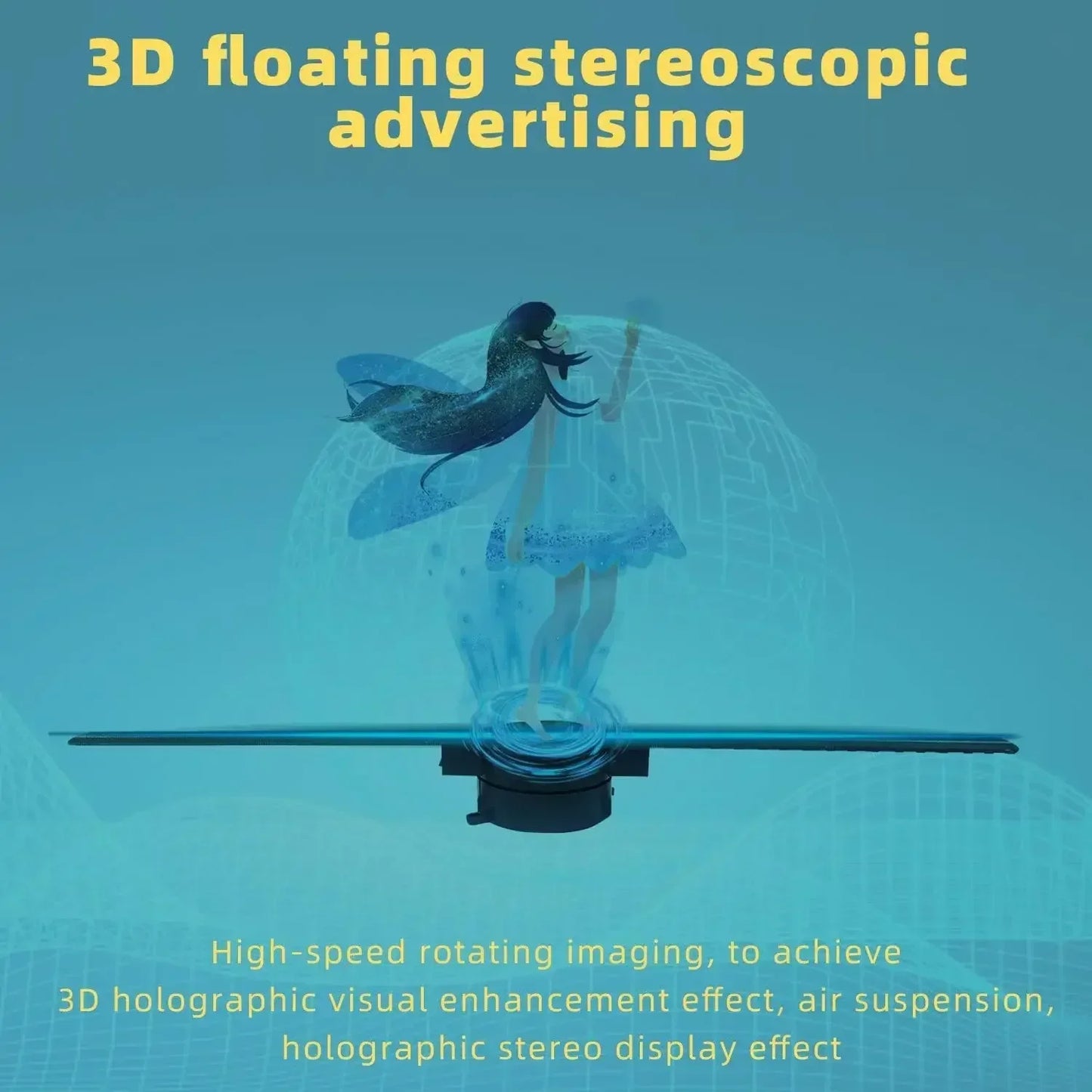 3D Hologram Fan 42CM 3D Holographic Projector