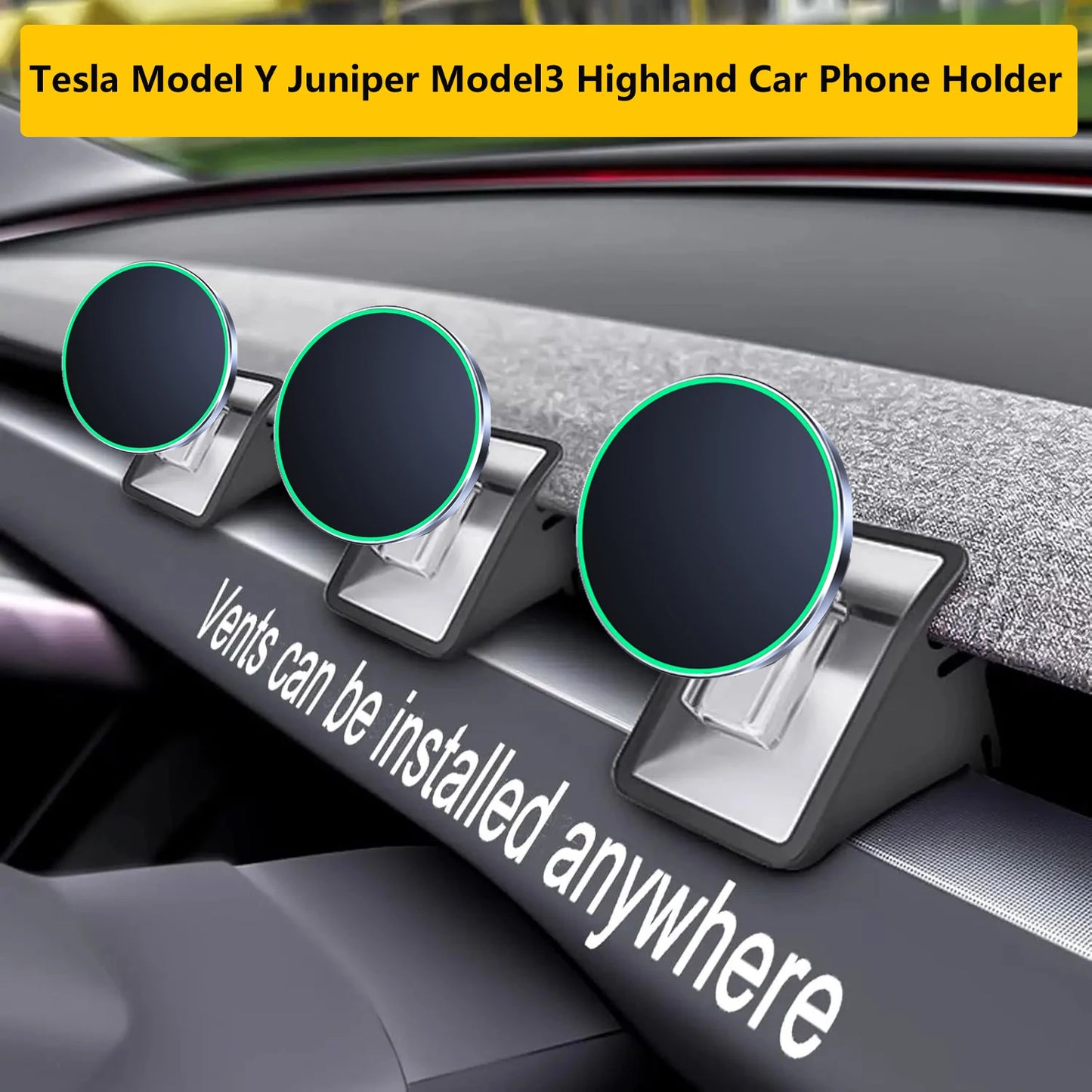 Car Phone Holder Highland Magnetic Charger Stand Mount