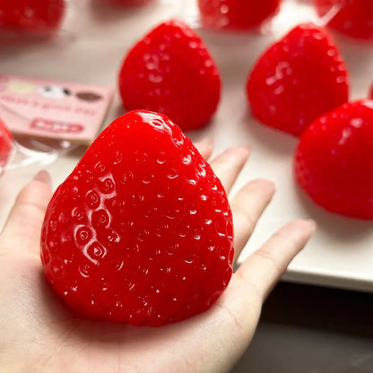 Cute Strawberry Squishy Fidget Toy Slow Rebound Stress Relief