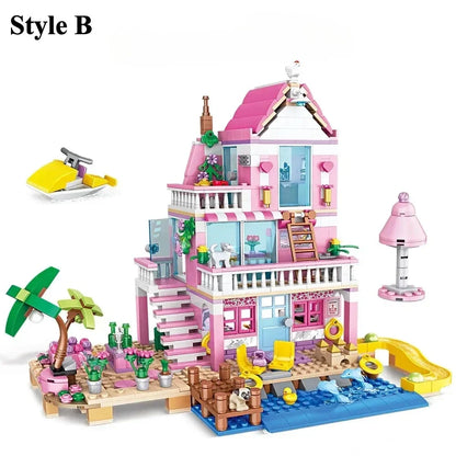Friends City Tree House Summer Holiday Villa Castle For Kid