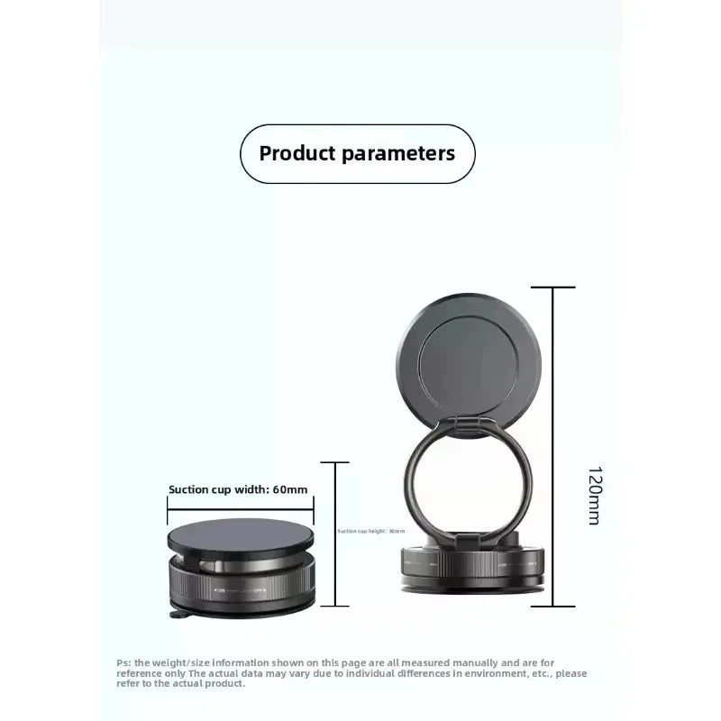 Magnetic Phone Holder for car, 360° Rotatable, Foldable & Adjustable