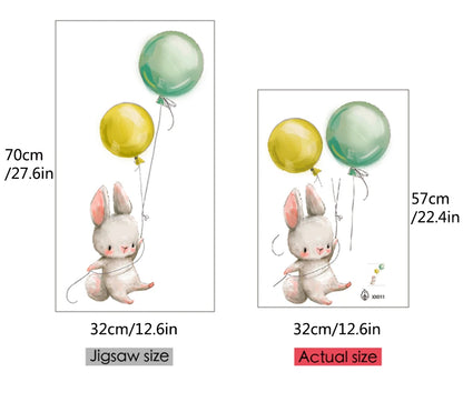 Lovely animal panda rabbit koala and balloon bedroom