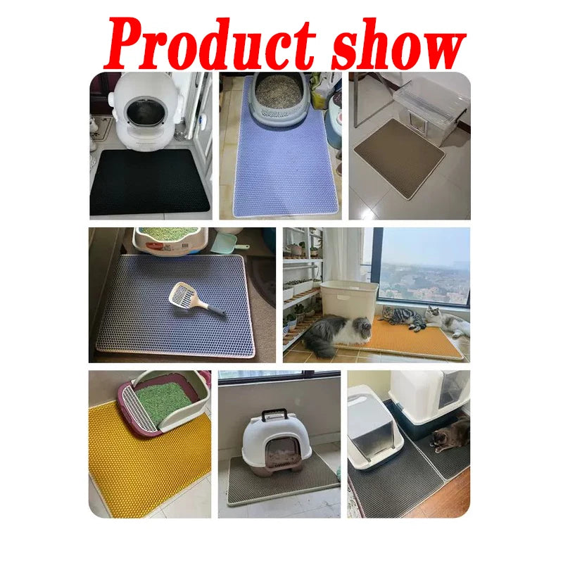 Cat Litter Mat Size Waterproof Pet Toilet Litter Trapping