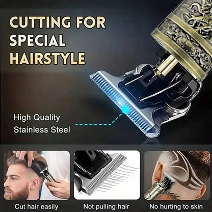 T9 Electric Hair Trimmer/Accessories | USB Professional Shaver