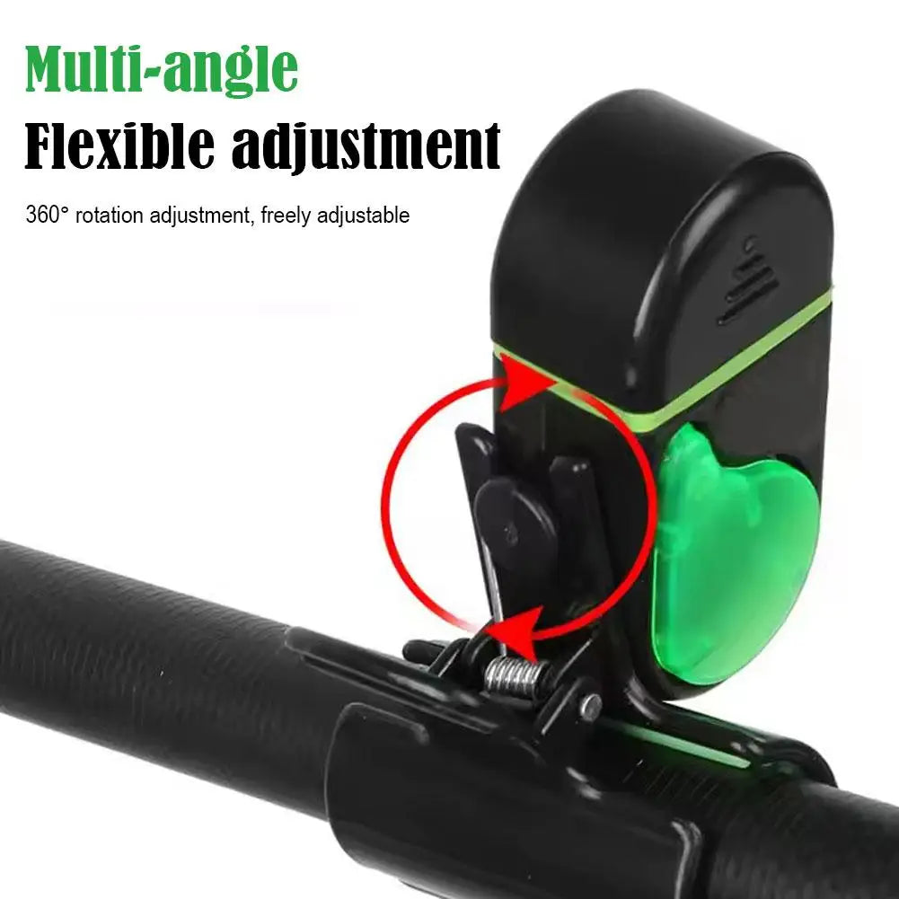 Fishing Bite Alarm with LED Light Clip On Fish