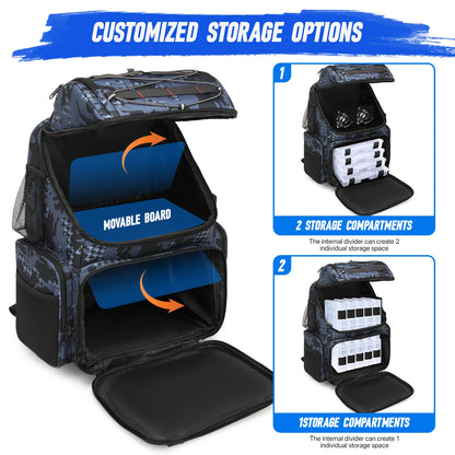 Fishing Backpack 45L Cooler Fishing Tackle Storage Bag