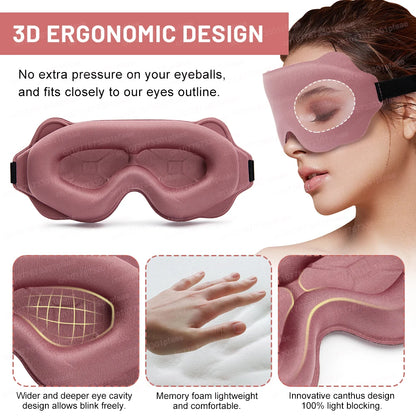 3D Sleep Mask Sleeping Aid Blindfold Block Out Light