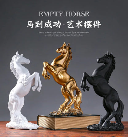 Home Resin Victory Horse Statue Animal Figurines